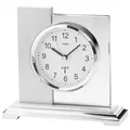 Produktbild: AMS -Silber 17cm- 5140 Moderne Tischuhr mit Funkwerk, batterie betrieben - Moder