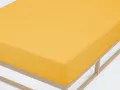 Produktbild: Biberna Jersey - Spannbetttuch Spannbettlaken 140x200 - 160x200 Farbe: gelb