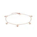 Produktbild: Tamaris Zarte Ankerkette Münzen Fußkette, Edelstahl IP Roségold TJ-0455-A-27 NEU