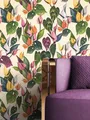Produktbild: NEWROOM Vliestapete Creme Grün Blumen Floral Landhaus Modern Wohnzimmer Edel