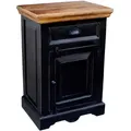 Produktbild: Mid.you Kommode, Schwarz, Honig, Holz, Holzwerkstoff, Mangoholz, massiv, 1 Schublade(n) Schubladen, 50x72x35 cm, Beimöbel erhältlich, Wohnzimmer, Kommoden & Sideboards, Kommoden
