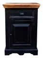 Produktbild: SIT Möbel Corsica Kommode 50 x 35 x 72 cm - Schwarz / Honigfarben - 05899-11