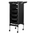 Produktbild: ACTIVESHOP Friseurwagen Arbeitswagen Friseurassistant Rollwagen Kosmetikwagen Gabbiano fx11-5 schwarz