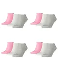 Produktbild: PUMA 12 Paar Sneaker Invisible Socken Gr. 35-49 Unisex für Damen Herren Füßlinge, Farbe:395 - prism pink, Socken & Strümpfe:39-42