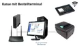Produktbild: Kassensystem für Restaurant Biergarten Kantine: Hauptkasse, Handheld, Bondrucker