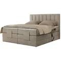 Produktbild: Motor Boxspringbett mit Bettkasten Comforto , beige , Maße (cm): B: 188 H: 124