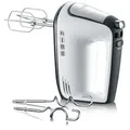 Produktbild: SEVERIN HM 3830 Handmixer, 400W, 5 Stufen, weiß-schwarz, Spralkabel