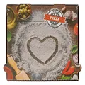 Produktbild: Nette 100 Pizzakartons Francia Herz, FSC®-zertifiziert (28x28x4cm)