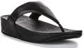 Produktbild: FITFLOP Lulu Leder Minimalist Zehensteg Tanga Damen Sandalen Schwarz UK 3 - 8