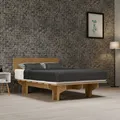 Produktbild: Bettgestell 140 x 200 mit Lattenrost Holz Lattenrahmen Hochbett Doppelbettkasten