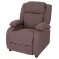 Produktbild: B-Ware Fernsehsessel Glasgow, Relaxsessel Liege Sessel, Stoff/Textil, mahagony