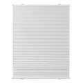 Produktbild: Lichtblick Plissee Haftfix, ohne Bohren, Montage mit Saugnäpfen, lichtdurchlässig, Blickdicht, mit eleganter Crushed Optik Weiß, 50 cm x 130 cm (B x L)