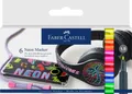 Produktbild: FABER-CASTELL 160806 Neon Marker Permanentmarker 1,5mm - 6 Neon Farben