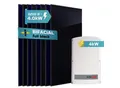 Produktbild: SUNNIVA® 4.0 kW Solaranlage, 8x 500 W Solarmodule Fullblack Bifacial, Wechselrichter SolarEdge SE4K (3-phasig)
