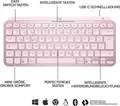 Produktbild: Logitech MX Keys Mini - Tastatur - hinterleuchtet - Bluetooth - AZERTY - Französisch - rosé