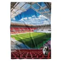 Produktbild: SC Freiburg Fleecedecke Stadion Fussball Rot-150x200cm, 260gsm