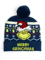 Produktbild: United Labels® Strickmütze The Grinch Strickmütze Wintermütze mit Bommel Mütze