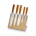 Produktbild: Damastmesser Set 6tlg, inkl Messerblock