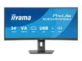 Produktbild: Iiyama ProLite XCB3494WQSU-B1 - LED-Monitor - gebogen - 86.4 cm (34