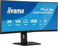 Produktbild: iiyama Prolite XCB3494WQSU-B1 Curved 1500R 86,7cm 34 Zoll VA LED-Monitor UWQHD HDMI DP USB3.2 USB-C 7.5W Adaptive Sync Höhenverstellung schwarz