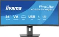 Produktbild: Iiyama ProLite LED-Monitor EEK F (A - G) 86.4cm (34 Zoll) 21:9 0.4 ms VA LED