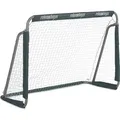 Produktbild: Fußballtor Garten, Kinder & Erwachsene, Soccertor, Hbt: 110 X 150 X 75 Cm, Metall, Stabiles Tor Fußball, Grau - Relaxdays