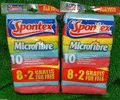 Produktbild: (0,63€/Stück) 2x Spontex MICROFIBRE Microfaser Tücher-Set (2x10 Tücher)!!!