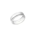 Produktbild: Amor Ring Edelstahl Unisex Damen Herren Ringe, Silber, Kommt in Schmuck Geschenk Box,