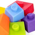 Produktbild: Stapelwürfel Baby Weich Farbring Stapelturm Sensorik Stapelbecher Spielzeug Lernspielzeug mit Zahlen und Farbe, Badespielzeug Stapelspielzeug für Kinder Geschenk für 1 2 3 Jahr Jungen & Mädchen