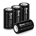 Produktbild: BONAI 4er Pack C Akku 5000mAh – Hohe Kapazität 1,2V NI-MH Baby Batterien wiederaufladbar, geringe Selbstentladung für LED-Taschenlampen, Spielzeug und Radio