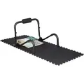 Produktbild: Relaxdays - 48 Bodenschutzmatten 30x30cm, 4,3m2, erweiterbar, stoßdämpfende Schutz Unterlagen für Fitnessgeräte, Stärke 1cm, schwarz