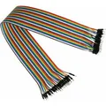 Produktbild: Kabelmeister Jumper Wire 40-Pin trennbare Adern für Arduino, Raspberry Pi etc., Stecker an Stecker (JW40-020MM)