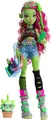 Produktbild: Monster High Venus McFlytrap-Puppe mit Pflanzenmonstertier Katze Chewlian und Zubehör wie Rucksack, Notizbuch, Snacks und mehr, HRP81
