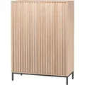 Produktbild: Mid.you Highboard Celine,Natur, Metall, Holzwerkstoff, Holzoptik, 2 Fächer, 80x110x35 cm, stehend, Wohnzimmer, Kommoden & Sideboards, Highboards