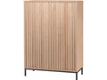 Produktbild: loft24 Hochschrank Cecilie Highboard mit geriffelten Fronten, Metallgestell