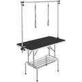 Produktbild: VEVOR Trimmtisch 1300x617x1818mm Schertisch Edelstahl Hundepflegetisch 150kg Tragfähigkeit Frisiertisch Hund Faltbar Tierpflegetisch 1137,9x609,6mm Desktop Ideal für Baden Trimmen Trocknen Bürsten