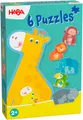 Produktbild: Haba Puzzle 6 erste Puzzles Tierfamilie, 12 Puzzleteile