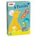 Produktbild: HABA 6 erste Puzzles Tierfamilie – 6 teiliges Set für Kinder ab 2 Jahren – Pädagogisches Puzzleerlebnis – 2012185003