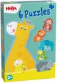 Produktbild: 2, 3, 4 Teile HABA Kinder Puzzle 6 erste Puzzles Tierfamilie 2012185003