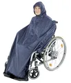 Produktbild: RollstuhlRegencape, Regenponcho zum Überwerfen, Mit Reflektoren, Schutz vor N...