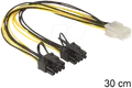 Produktbild: DELOCK 83433 - PCI Expre. Stromvers. 6 Pin Buchse>2x 8 Pin Ste.