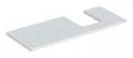 Produktbild: Geberit ONE Waschtischplatte für Aufsatzwaschtisch in Schalenform mit Ausschnitt rechts 1200 x 30 x 470 mm - Weiß matt - 505315002