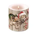 Produktbild: Ambiente® Papierserviette Weihnachten – Kerze medium – Candle medium – Format: Ø 10 cm x 10 cm