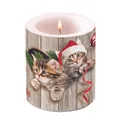 Produktbild: Weihnachten – Kerze medium – Candle medium – Format: Ø 10 cm x 10 cm – Brenndaue