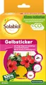 Produktbild: Solabiol Gelbsticker, Gelbstecker, insektizidfreie Leimfallen gegen Fliegende Schädlinge, 10 Stück mit Blumenmotiv