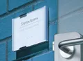 Produktbild: DURABLE Hinweisschild Türschild Info Sign 149x105,5mm silber