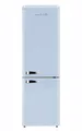 Produktbild: Wolkenstein KG250.4RT LB Retro Kühl-Gefrier-Kombination | Hellblau | 249 Liter Nutzinhalt | 4 Sterne 69 Liter Gefrierfach | Nur 41 dB | LED-Beleuchtung | Silber Applikation | Freistehend