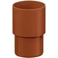 Produktbild: Inefa - Fallrohr Verbinder, pvc Ablaufrohrverbinder Dachrinnenzubehör, einfache Steckmontage, Made in Germany - DN50 / 50mm Braun