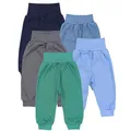 Produktbild: TupTam Pumphose Baby 5er Pack Unisex - Bequeme Baby Hose für Jungen und Mädchen aus Oeko-Tex Baumwolle, Farbe: Dunkelgrün Jeans Blau Dunkelblau Graphite, Größe: 74
