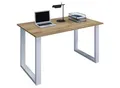 Produktbild: VCM Holz Schreibtisch H. 76 x B. 110 x T. 80 cm Computertisch schlicht Füße aus hochwertigem Metall Arbeitstisch Büromöbel - Lona U